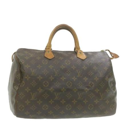 Louis Vuitton Vintage, Pre-owned Speedy 35 Monogram Handbag Bruin, Dames, Maat:ONE Size