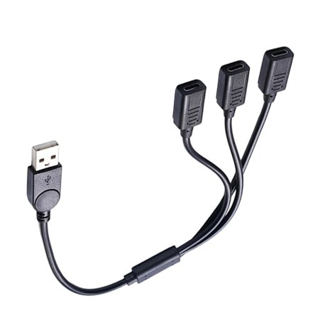 3 i 1 Typ C Splitter Snabb Dataöverföringskontakt för Telefon Laptop Tillbehör