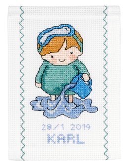 Broderipakke Veggteppe Vannmann - Permin