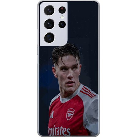 Kompatibel Mobilcover til Samsung Galaxy S21 Ultra 5G Pastelfarvet regnbue med hvide stjerner og blød farveovergang i drømmehimlens design