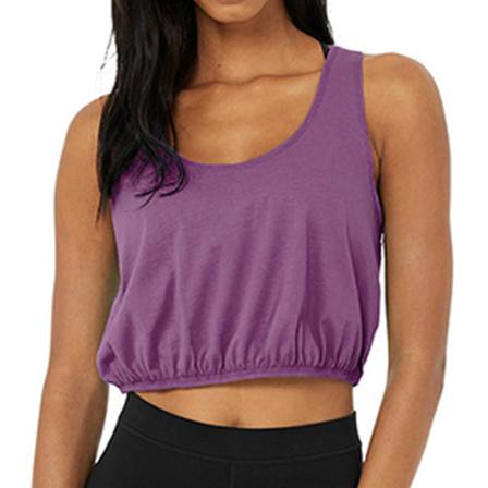 Ärmlös T-shirt För Träning Med Scoop-neck För Damer