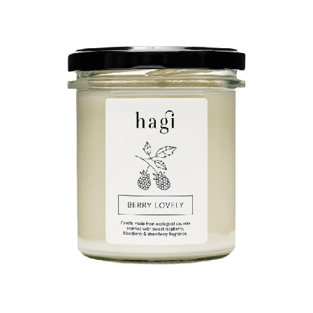 Hagi Berry Lovely Soy Candle Ljus & ljusstakar Unisex Vit 230 g