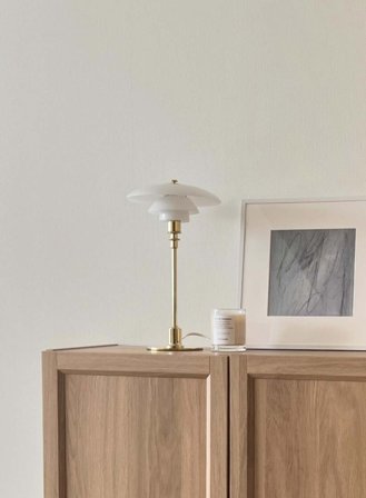 PH 2/1 bordlampe - messing/opal