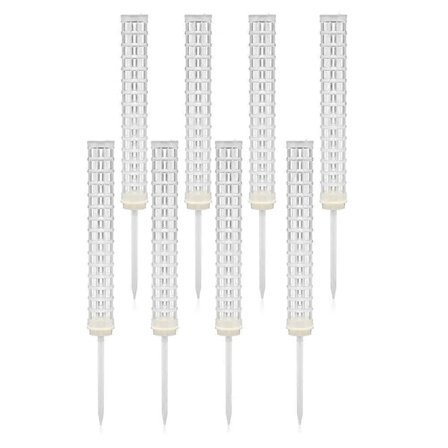 8 Stykker Mosepinne Kokosfiber Mosepinne Stokk Stabelbare Plantepinner Monstera Plantestøtte Plastkule