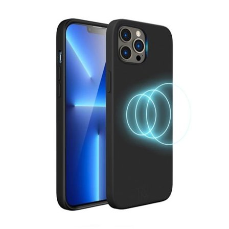 RV Liquid Silicone Case With Magsafe For iPhone 14 Pro Max Black