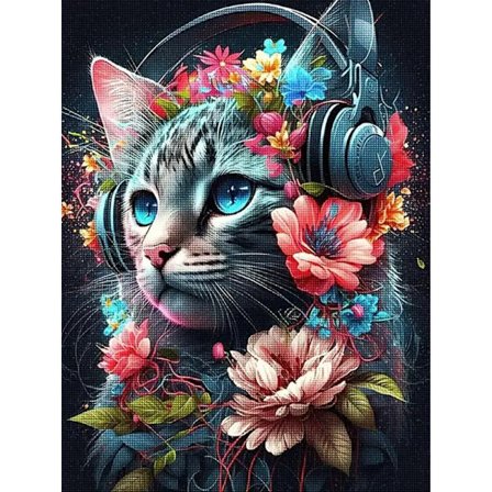 30x40cm 5D Diamant Maleri DIY Dyr Landskab Fuld Diamant Sticker - DW774