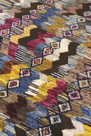 Håndknyttet Berber Colourful 121X201 Uldtæppe Lille