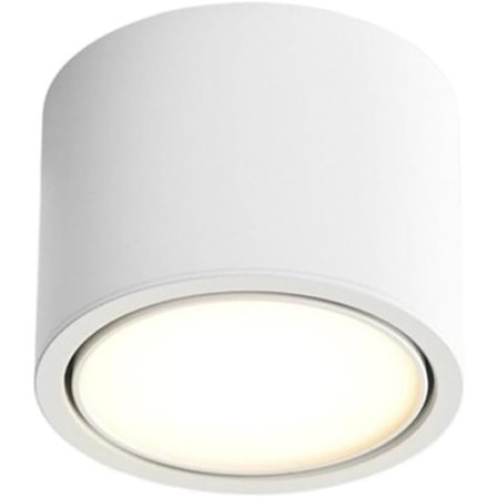 Säädettävä pinta-asennettava LED-spotivalo 80x50mm Kattovalaisin Pyöreä Valkoinen Pinta-asennettava, 12W, 3500K, Ra98