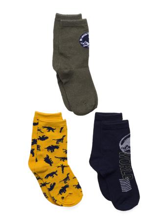 3 Pack Socks Patterned Sun City Jurassic Park