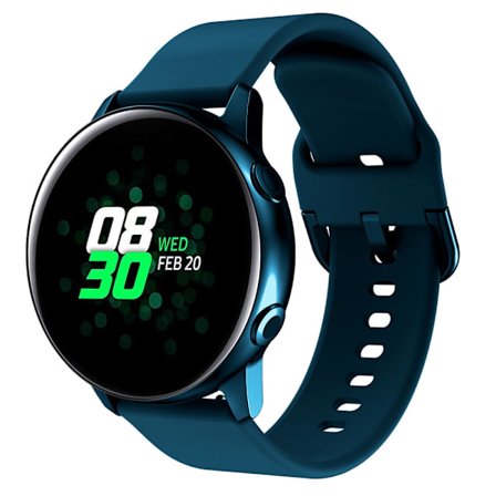 Soft Silikonarmband Samsung Galaxy Watch Active Mörk Blå