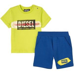 Kids - Diesel Taryb-Puccyb Box Kit Apparel K245 Lemon Yellow + K80D Bright Blue 12 Months - Clothing sets - 12 months - Blue