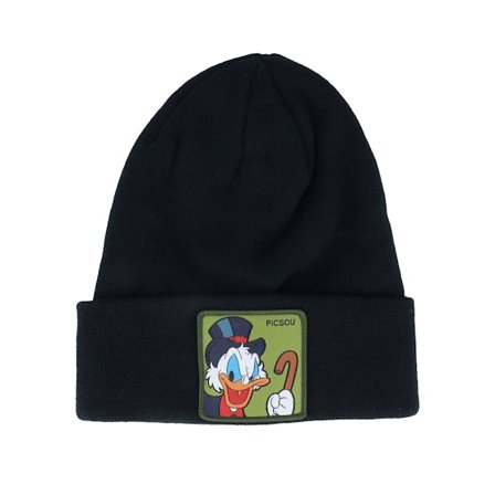 Capslab - Black cuff Beanie - Disney Scrooge Mcduck Black Cuff @ Hatstore