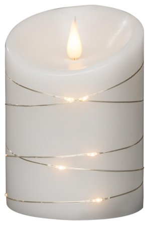 Konstsmide 1844-190 Vaxljus vit, amber 10x14 cm, Belysning