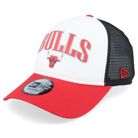 New Era - NBA - White - trucker - Cap - Chicago Bulls NBA Retro White/Black/Scarlet Trucker - Hatstore