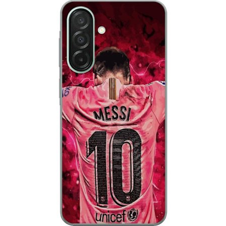 Samsung Galaxy A26 Gjennomsiktig deksel Messi Fotboll Barcelona Argentina Motiv Legendarisk Spelare