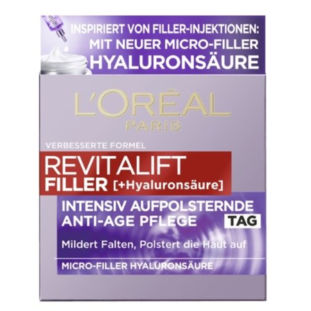 L'Oréal Revitalift Filler Dagkräm 50ml - Anti-aging Dagcreme frå