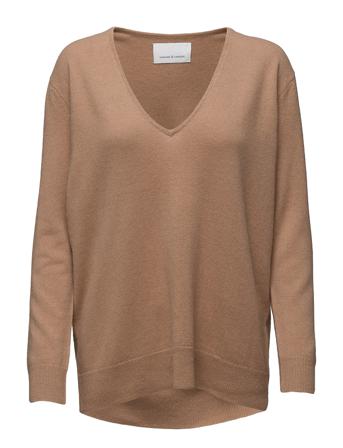 Boston V-Neck 6304 Pullover Beige Samsøe Samsøe