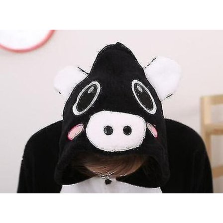Halloween Unisex Onesie Kigurumi Kostyme Karneval Hettegensere Pyjamas Nattøy-9-1 - Perfet Black Pig 0