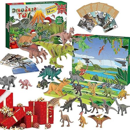 Dinosaur Adventskalender 24 Dage Dinosaur Julekalender Nedtælling Legetøj Dino Legetøj Julegave Til Drenge Piger 3 År Gamle