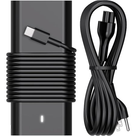 2025 Uusin malli Uusi ohut 65 W USB C -kannettavan tietokoneen laturi Dell Latitude 5420 5430 5520 5530 5540 7420 7430 7440 7390, XPS 13 Chrome