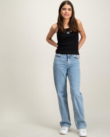 Calvin Klein HR WIDE LEG LIGHT W MARBLE BLUE Blau Jeans Mädchen - Kidsbrandstore