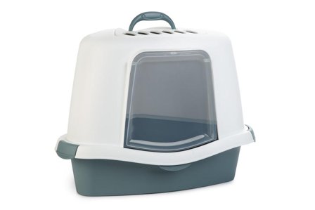 Hjørnetoalett til Katt Hvit/Blå - 40cm