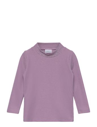 Nmfragne Ls Top Tops T-shirts Turtleneck Purple Name It