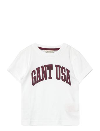 Relaxed Gant Usa Ss T-Shirt T-shirts Short-sleeved Hvit GANT*Betinget Tilbud