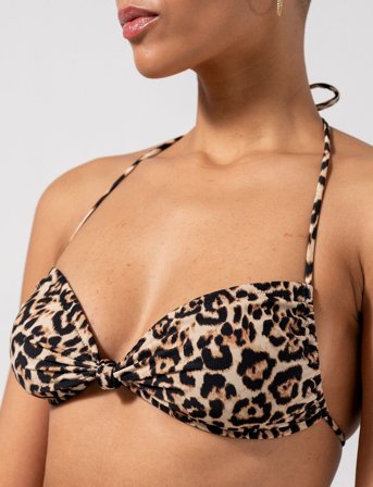 Understatement Underwear Flipped Triangle Bikini Top - Yellow - XL