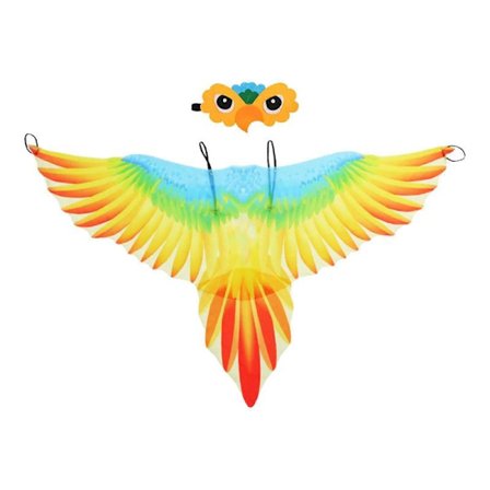 Børnefuglekostumesæt Vinger Kappe og Maske, Børne Halloweenkostume, Udklædning