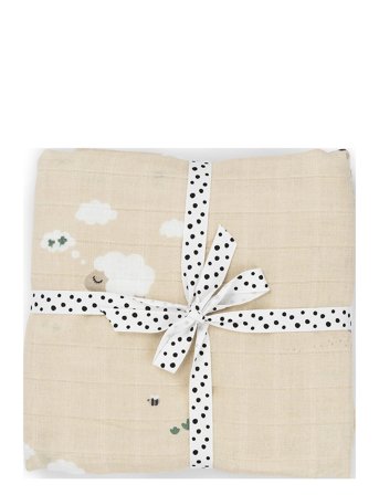 Done by Deer Swaddle Tiny Farm Sand - Beige - 120X 120CM