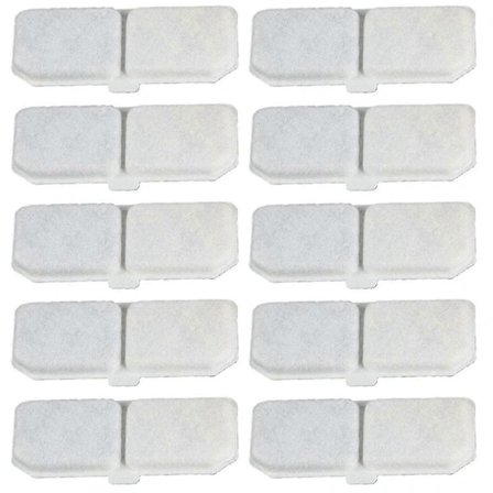 10 stk Kat Vandfontæne Filter Udskiftningsfilterelementer Vanddispenser Aktiverede Kulfiltre