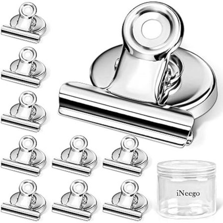 12 Pak Magnetiske Clips, Stærke Køleskabsmagneter, Perfekte Magneter