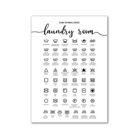 Minimalistiska svartvita figurer väggposters och tryck canvasmålning oramade bilder för tvättstuga och tvättrum dekor Dexterity Games