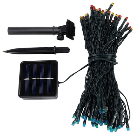 17m 100LED Solcelle Lyskæde IP67 Vandtæt Dekorativ Lampe til Udendørs Have Gårdsplads Plæne Farverig Lys