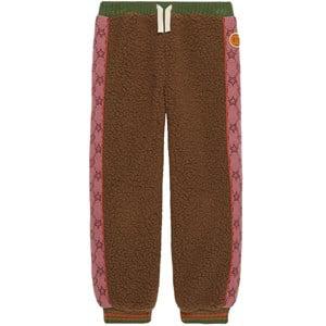 Kids - Gucci Fleece Pant With Logo Tape Brown 10 Years - Bottoms - 10 years - Brown - Mädchen