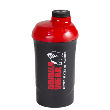 Gorilla Wear Wave Shaker Svart/Rød 600 ml