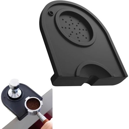 【xj】Tampermatta, Espresso Tampermatta, Kaffepulverpressplatta, Kaffetampermatta, Kaffetampermatta, Espresso Tamperhjørnekaffe Tamperholder