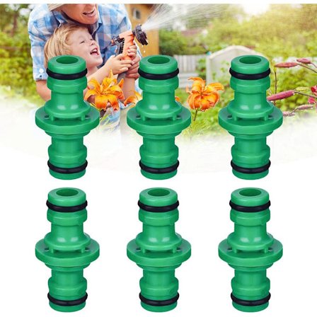 6 kpl 1/2 tuuman muoviset kaksoismiehen hana liittimet, uros-uros