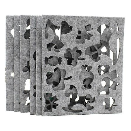 6 kpl Villaa Huopa Muotti Neulahuovutus DIY Käsityö Stencil Applique Muotti Neulonta