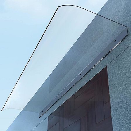 Vindusmarkise Usynlig Utendørs Terrasse Inngangsdør Overheng Markise Transparent Tak Terrasse Markise Vindtett Robust Solbeskyttelse