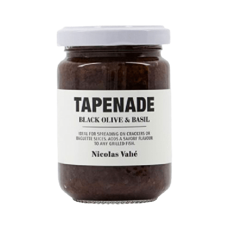 Nicolas Vahé Tapenade, Black Olive & Basil Skafferi torrvaror 140G