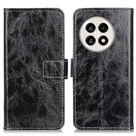 OnePlus 13R 5G/Ace 5 5G Nahkakotelo Lompakko Puhelinkuori Crazy Horse -kuvio