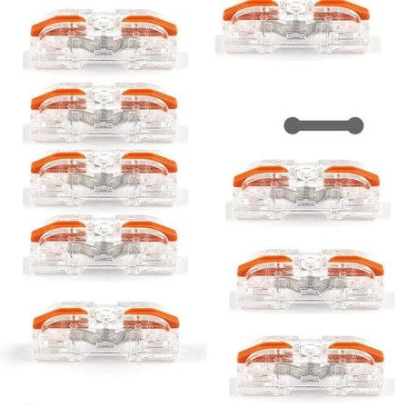 20-pakning Kabelkoblinger – Hurtigkoblinger for Elektriske Tilkoblinger, Transparent Mini Koblingsboks for DIY_OF