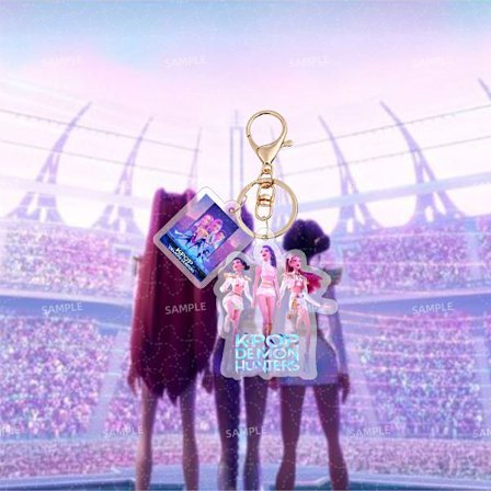 KPOP Akryl Nøkkelring Veske Anheng Tilbehør Smykker Stjerne Surround Julegave 1 stk