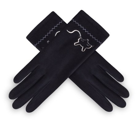 Bomuldshandsker Udendørs Cykelhandsker SORT