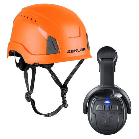 Zekler Sonic 530H + Zone Mips Kuulosuojainpaketti sisältäen kuulosuojaimet ja suojakypärän Oranssi, Kuulosuojaimet