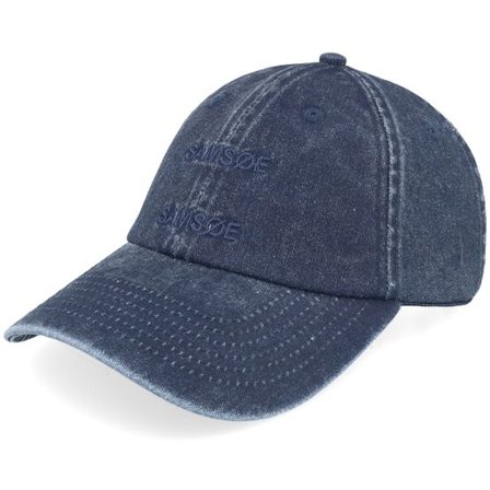 Samsøe Samsøe - Blå unconstructed Keps - Samsoe Cap Salute Dad Cap @ Hatstore