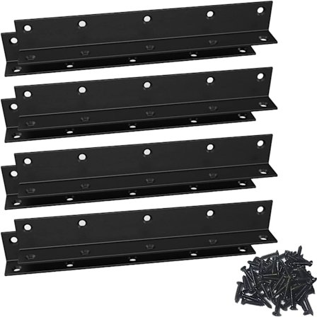 L-beslag, kraftig hjørnebeslag, hylder i rustfrit stål