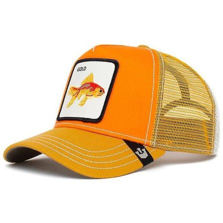 Udsalg Dyr Baseball Cap Solbeskyttelse Mesh Broderet Trucker Hat Goldfish